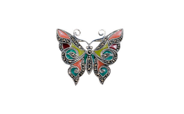 istock beautiful brooch butterfly isolated over white 888689208