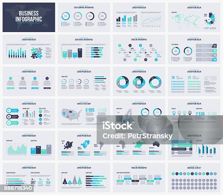 istock Multipurpose presentation vector template infographic. 888718340