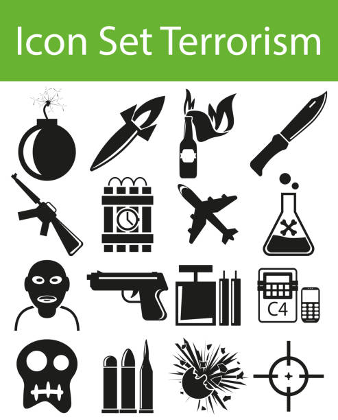 икона установить терроризм - computer icon symbol knife terrorism stock illustrations