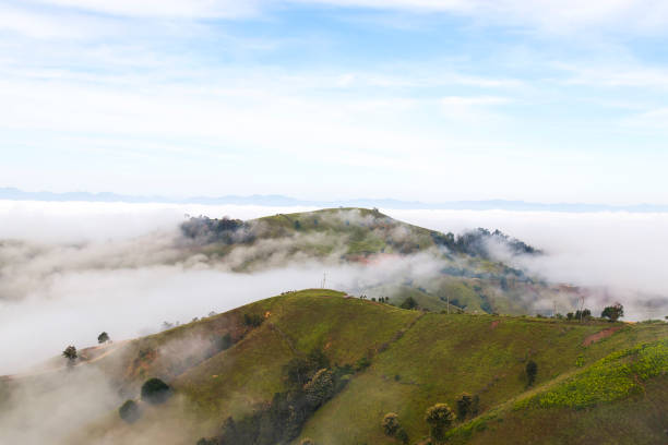 istock fog and cloud mountain valley in north thailand 888749486