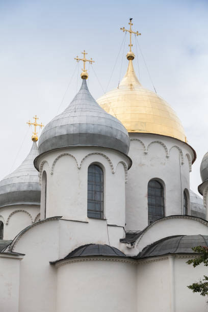 istock Sophia Cathedral, close up. Veliky Novgorod 888754852