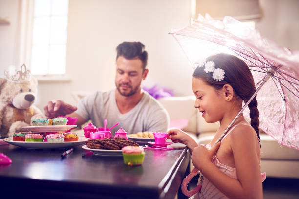 Portrait Of Cute Girl With Balloons At Home
