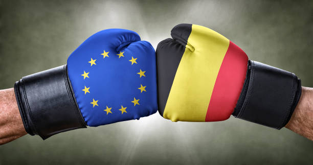 istock A boxing match between the European Union and Belgium 888756916