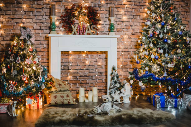 christmas background photostudio bokeh