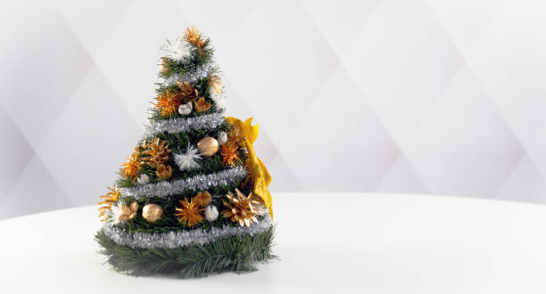 istock Christmas decoration. Bright background with bokeh lights 888771922