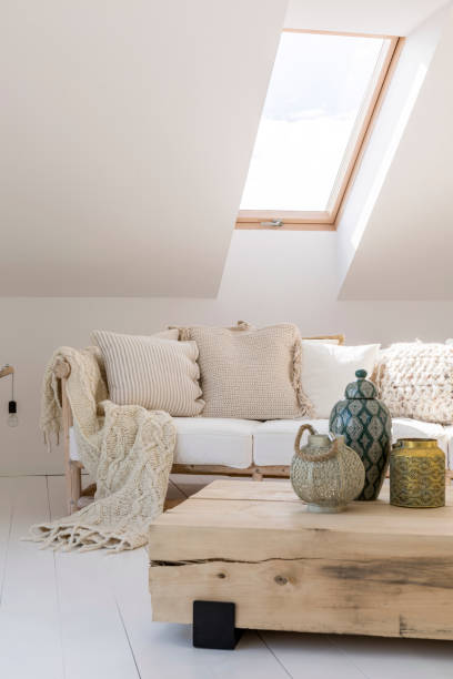 istock Gold lantern in living room 888772246