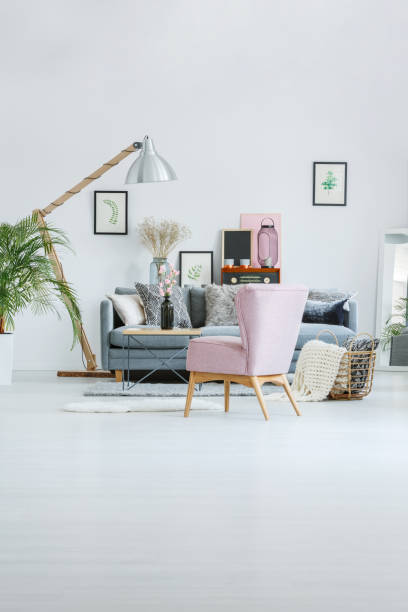 istock Elegant apartment with retro chair 888778850