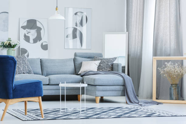 istock Trendy interior with dried flowers 888778868