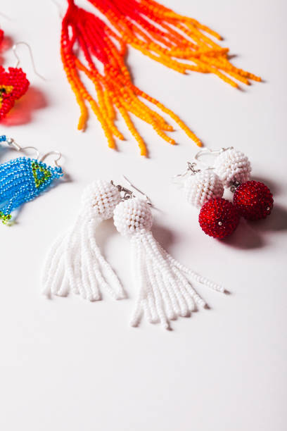 istock Beaded earrings - handmade jewelry 888792578