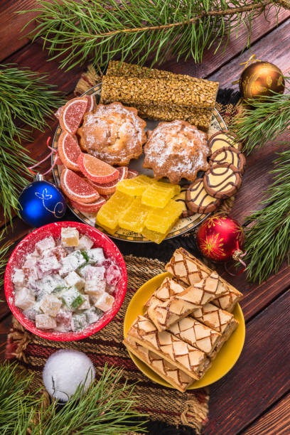 istock Sweets of New Year table 888797598