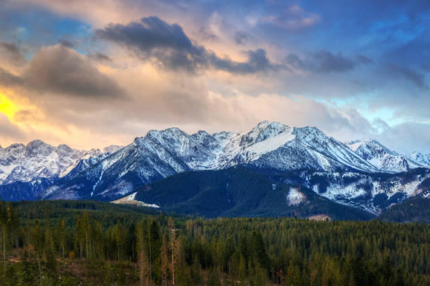istock Beautiful sunrise over Tatra mountains 888800104