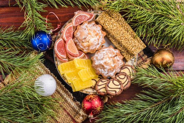 istock Sweets of New Year table 888801118