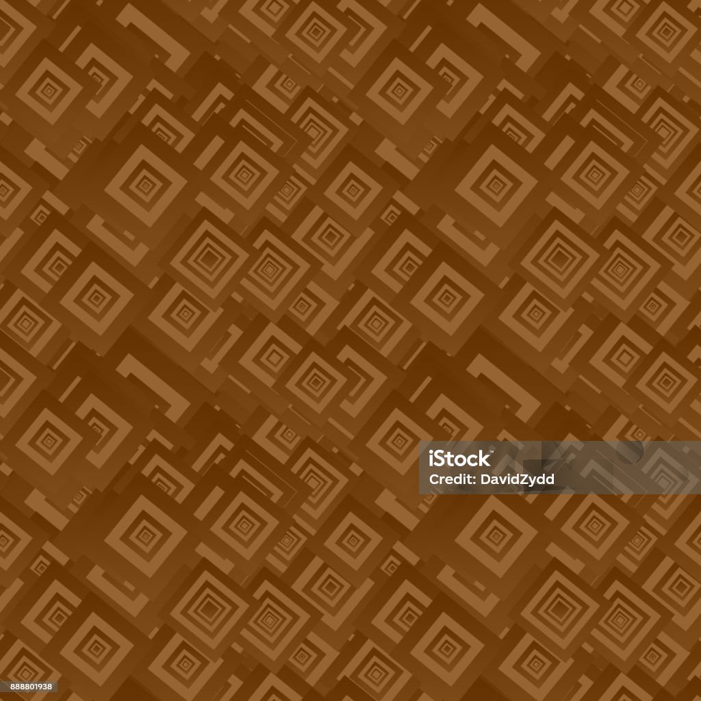 Abstract Brown Square Pattern Brown Seamless Square Pattern Background Stock Illustration - Download ...