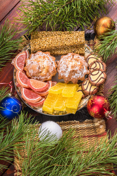 istock Sweets of New Year table 888804692