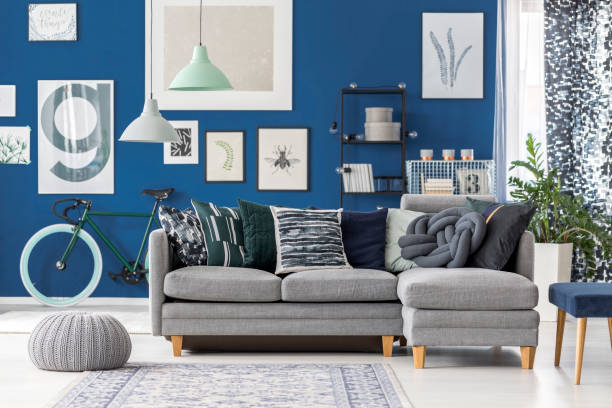 istock Living room with abstract theme 888805216