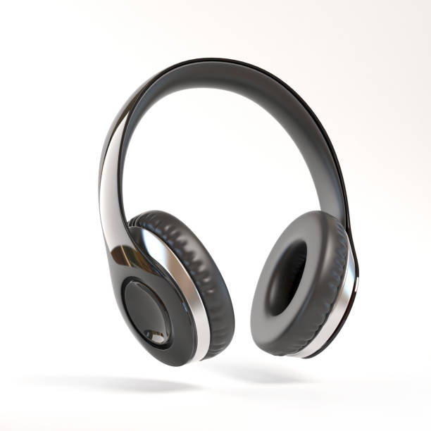 istock Black Headphones isolated 3d illustration 888805678