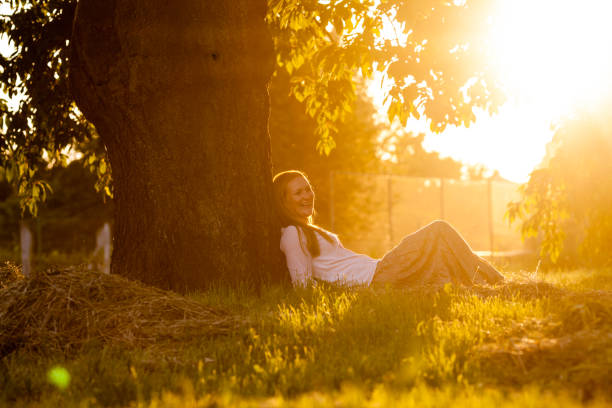 istock Girl admires the sunset 888806846