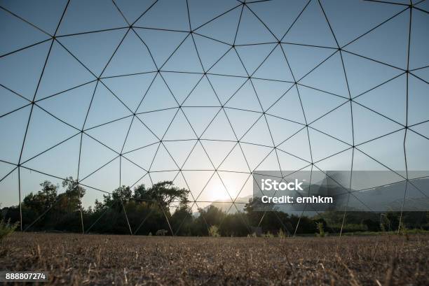 Inside The Dome Stock Photo - Download Image Now - Geodesic Dome, Agricultural Field, Architectural Dome