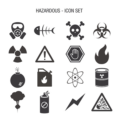Vector Hazardous Icon Set