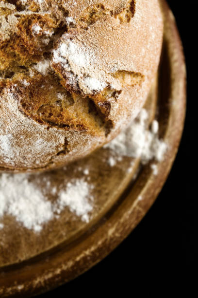 bread with flour stock photo