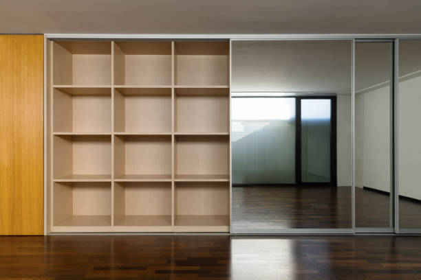 istock Vintage room with large wardrobes 888851800