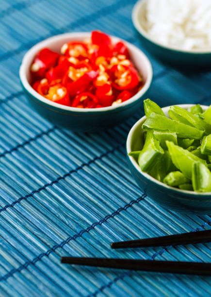 asian cuisine ingredients stock photo