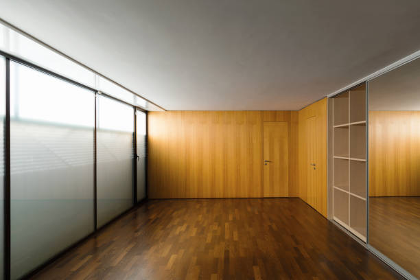 istock Vintage room with large wardrobes 888852958