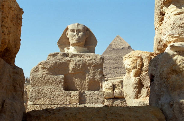 istock The Sphinx and Pyramid of Khafre 888856450