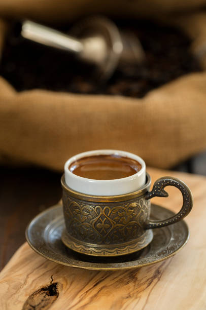 istock turkish coffee served in traditional cup 888883322