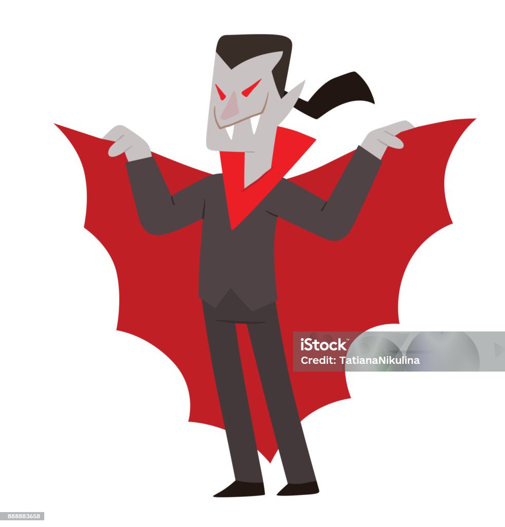 Funny Vampire With Wings Stock Illustration - Download Image Now - Adult,  Animal, Animal Wing - iStock