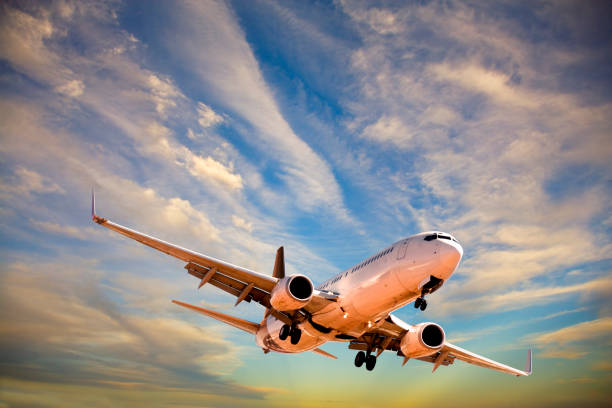 istock Boeing 737 Coming in to Land in Dramatic Sky 888892726