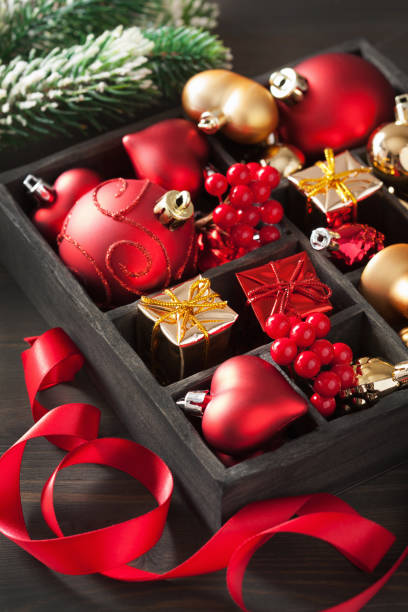istock christmas gift and decoration in wooden box 888917166
