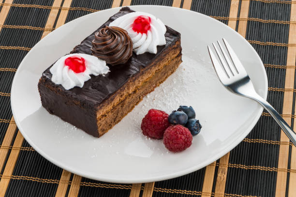 istock Piece of chocolate cake 888917872