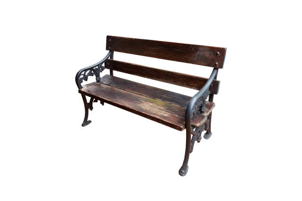 istock Wood table isolated on white background., This has clipping path. 888920770