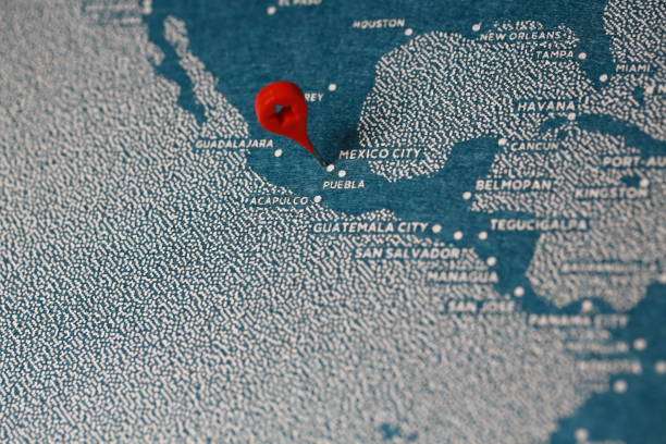 istock travel felt painted map in north america 888941234