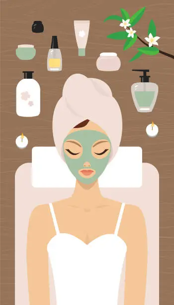 Vector illustration of Spa relaxation