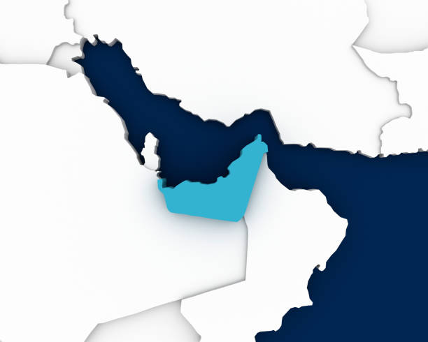 istock united arab emirates map 3D illustration 888976912