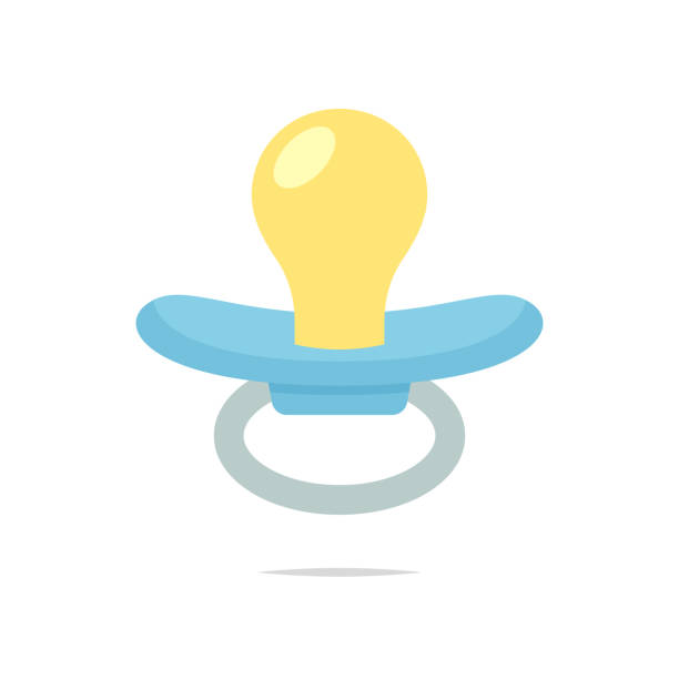 ilustrações de stock, clip art, desenhos animados e ícones de pacifier isolated vector - chupeta