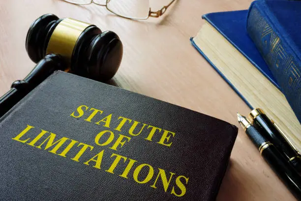 Photo of Statute of limitations (SOL) on a court desk.