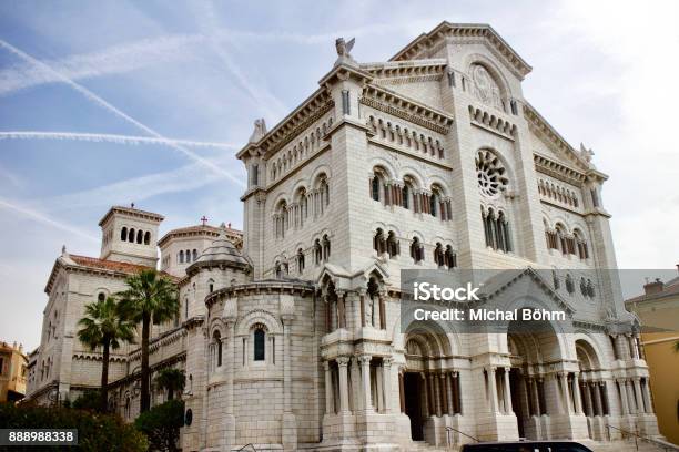 Saint Nicholas Cathedral In Monaco Stock Photo - Download Image Now - Monaco, Architectural Column, Architecture