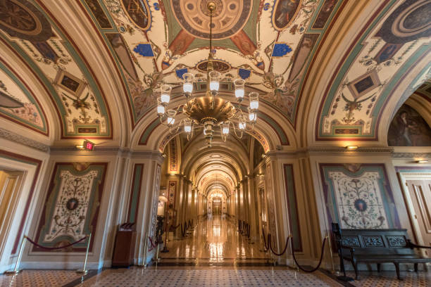 istock U.S. Capitol Building Senate Brumidi Corridor in Washington, DC 888994482