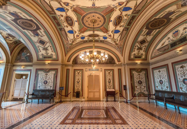 istock U.S. Capitol Building Senate Brumidi Corridor in Washington, DC 888994486