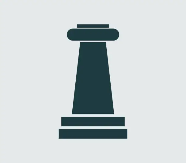 Vector illustration of temple column icon