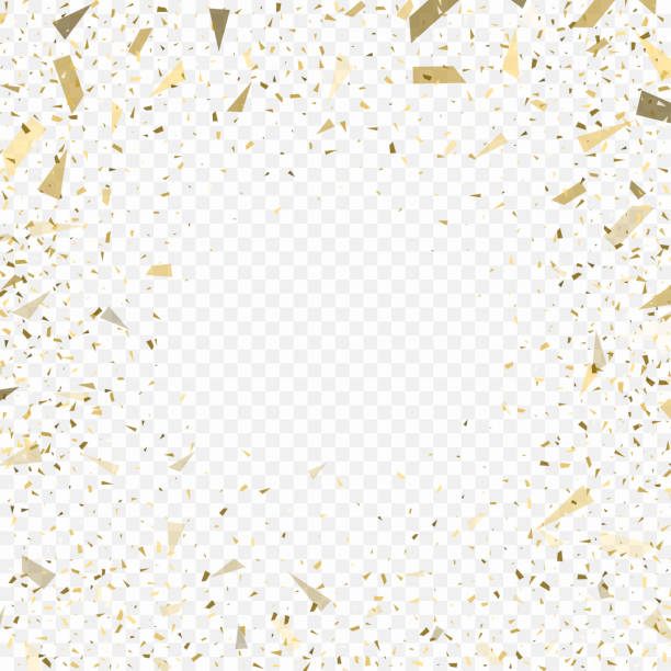 istock Flying christmas confetti, anniversary celebration, happy birthday party 889002788