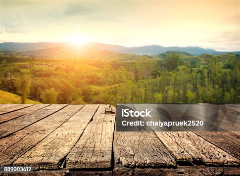 istock Table top and blur nature of the background 889003612