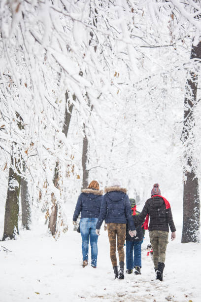 istock Family enjoying in snow 889003764