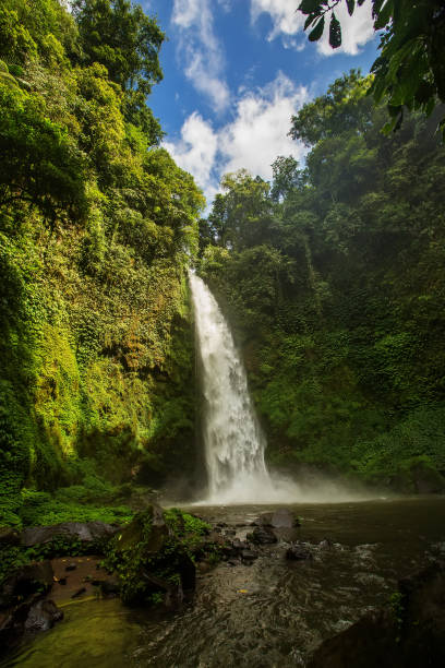 istock Giant Nungnung waterfall on Bali island, Indonesia 889038402