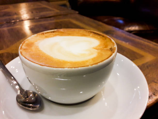 istock Cup of Coffee latte at Cafe Shop 889038584