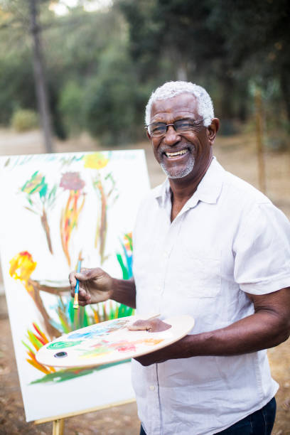 istock A retired black man painting 889045998