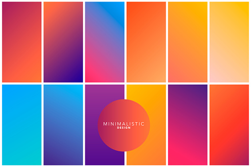 Abstract Background In Gradient Tones Stock Illustration - Download ...
